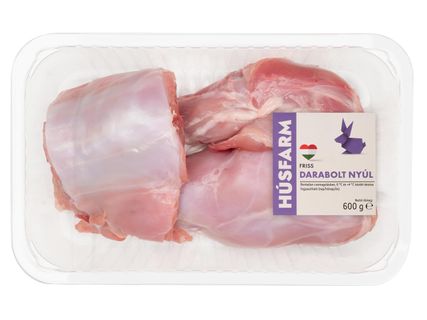 Friss, darabolt nyúlhús
