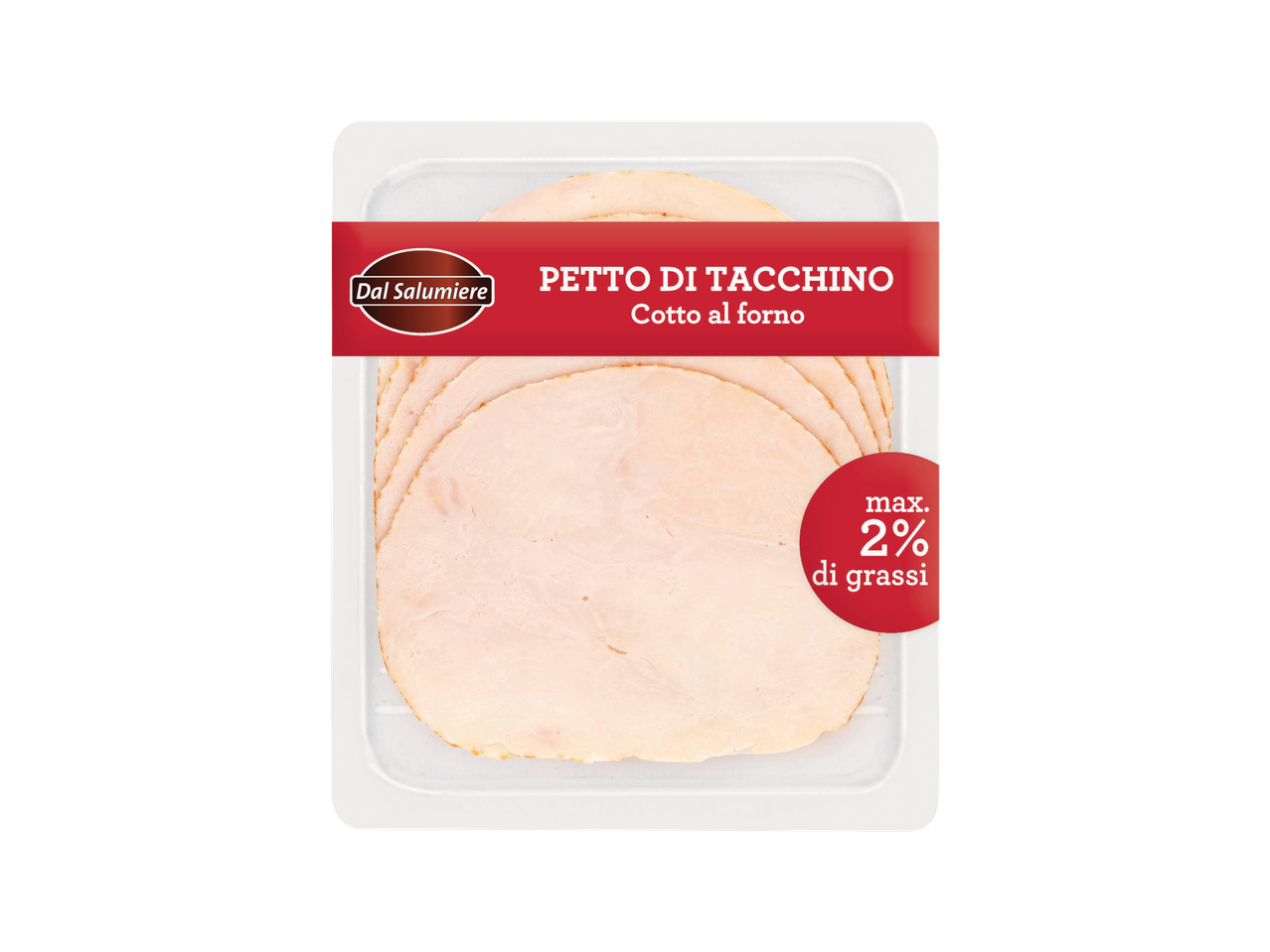 A package of Petto di Tacchino sliced turkey breast.