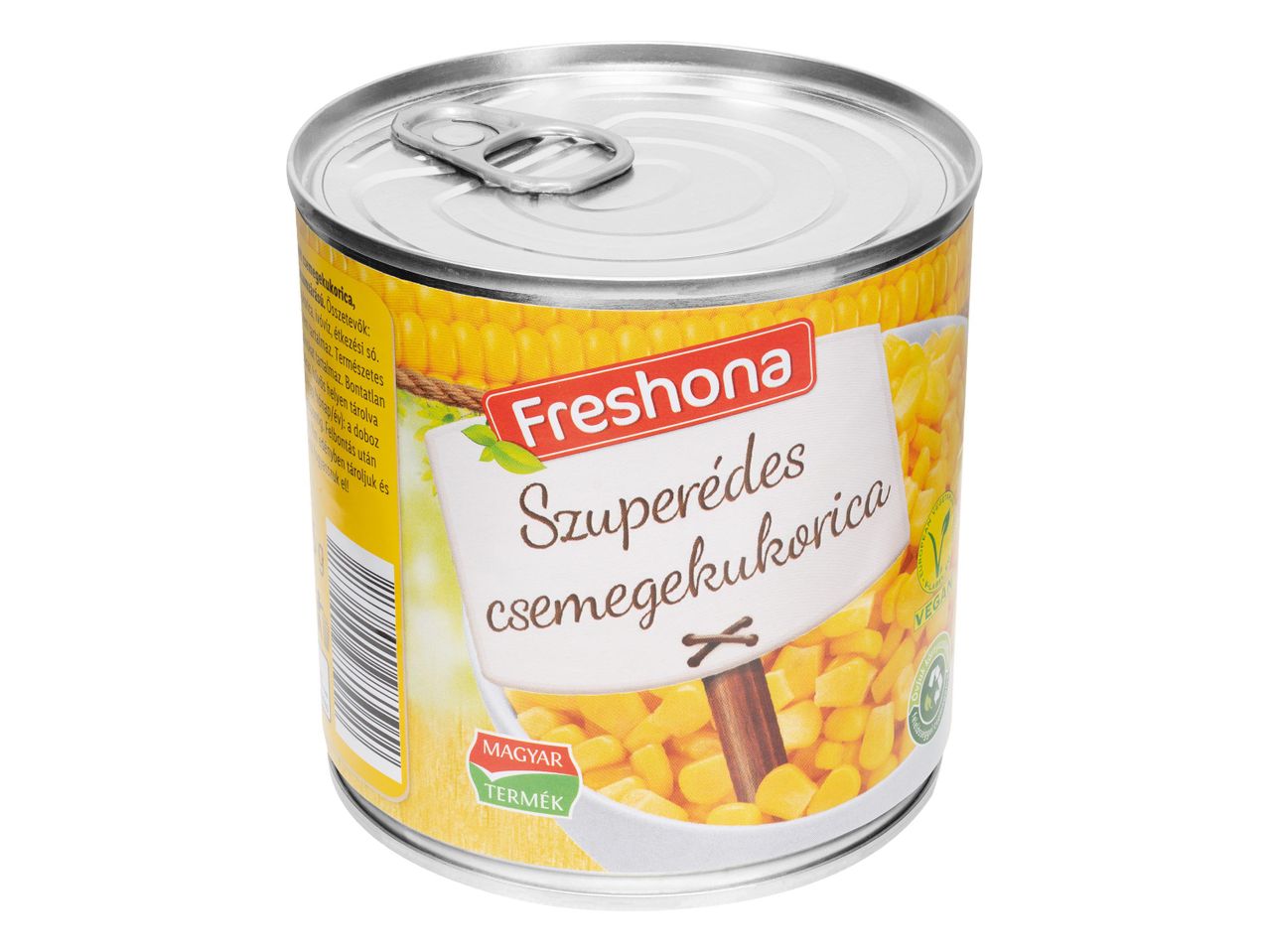 Fresbona konzerv kukorica: vegán.