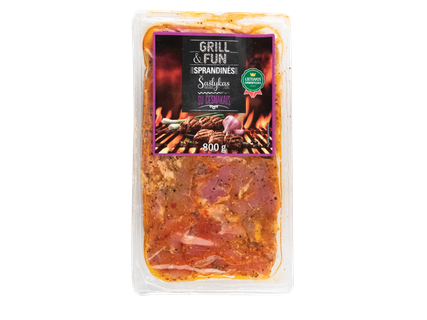 Sprandinės šašlykas su česnakais, 800 g