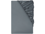 Grey fitted sheet with elasticated corners