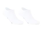 Two pairs of white no-show socks