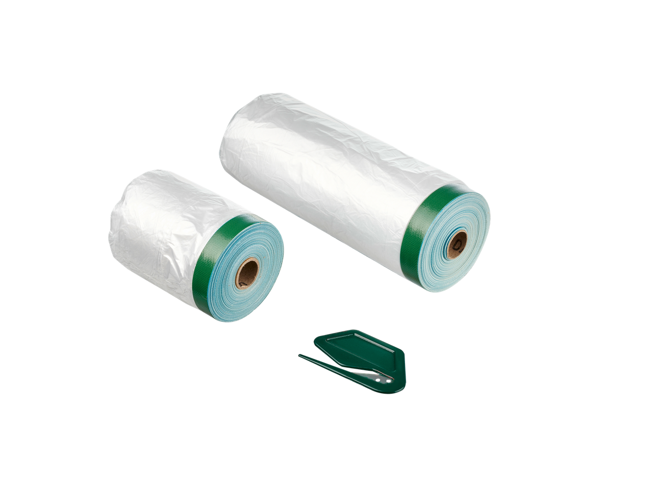 PARKSIDE® Takarófólia z dvema zvitkoma pokrivne folije in rezalnikom