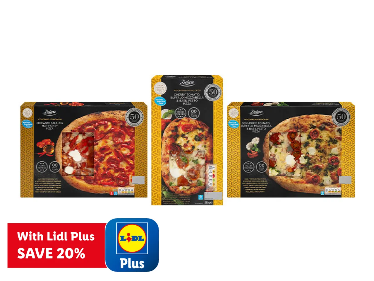 DELUXE Sourdough Salami & Hot Honey Pizza - Cherry (or Semi dried) Tomato Mozzarella &