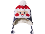 lupilu® Kids' Christmas Bobble Hat with Santa design and ear flaps