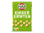 Groene verpakking met kikkererwten en Nutri-Score A-E.