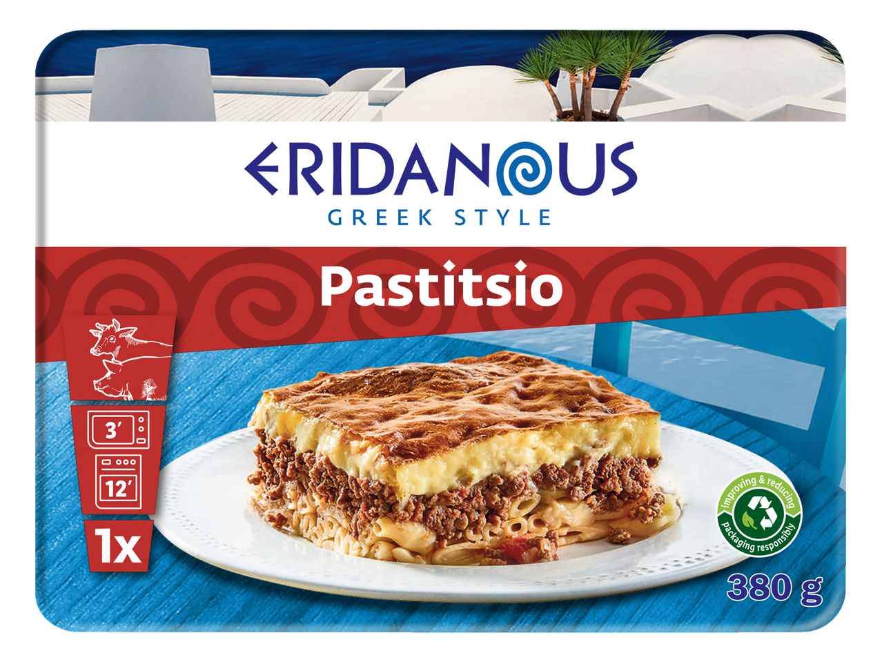 Eridanous Kreeka pastitsio, 380 g.