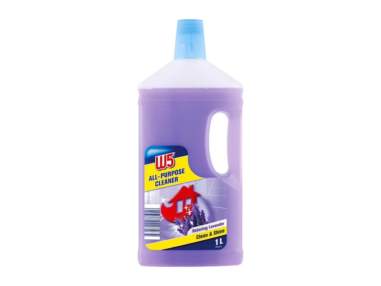 W5 All-Purpose Cleaner with lavender: clean and shine.