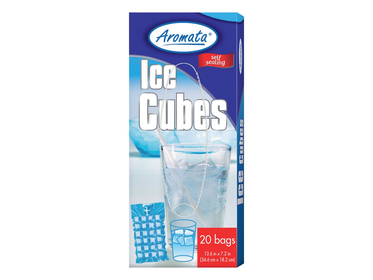 Paket Aromaty ledu v obliki kock.