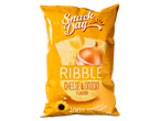 Snack Day Ripples: chips kaas & ui smaak, 250g zak.