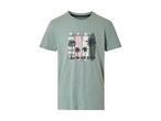 Grøn t-shirt med print af palmer og kranier.
