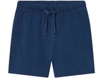 Shorts blu scuro con coulisse in vita.