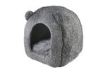 Grey Cat Teddy Bed