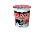 Strawberry Icelandic style skyr yogurt pot, fat-free with 40g protein.