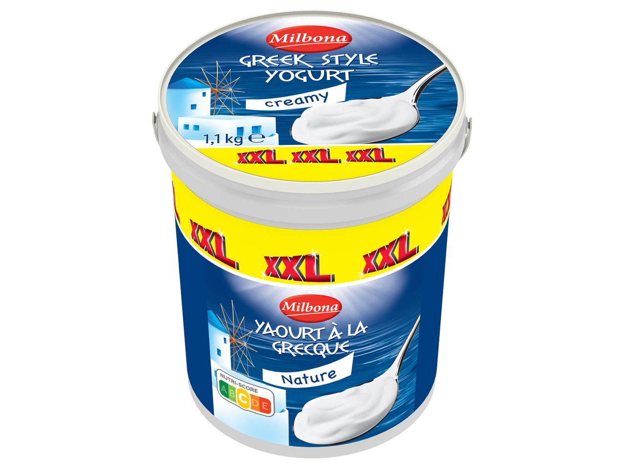 Yaourt grec Milbona, XXL, crémeux.