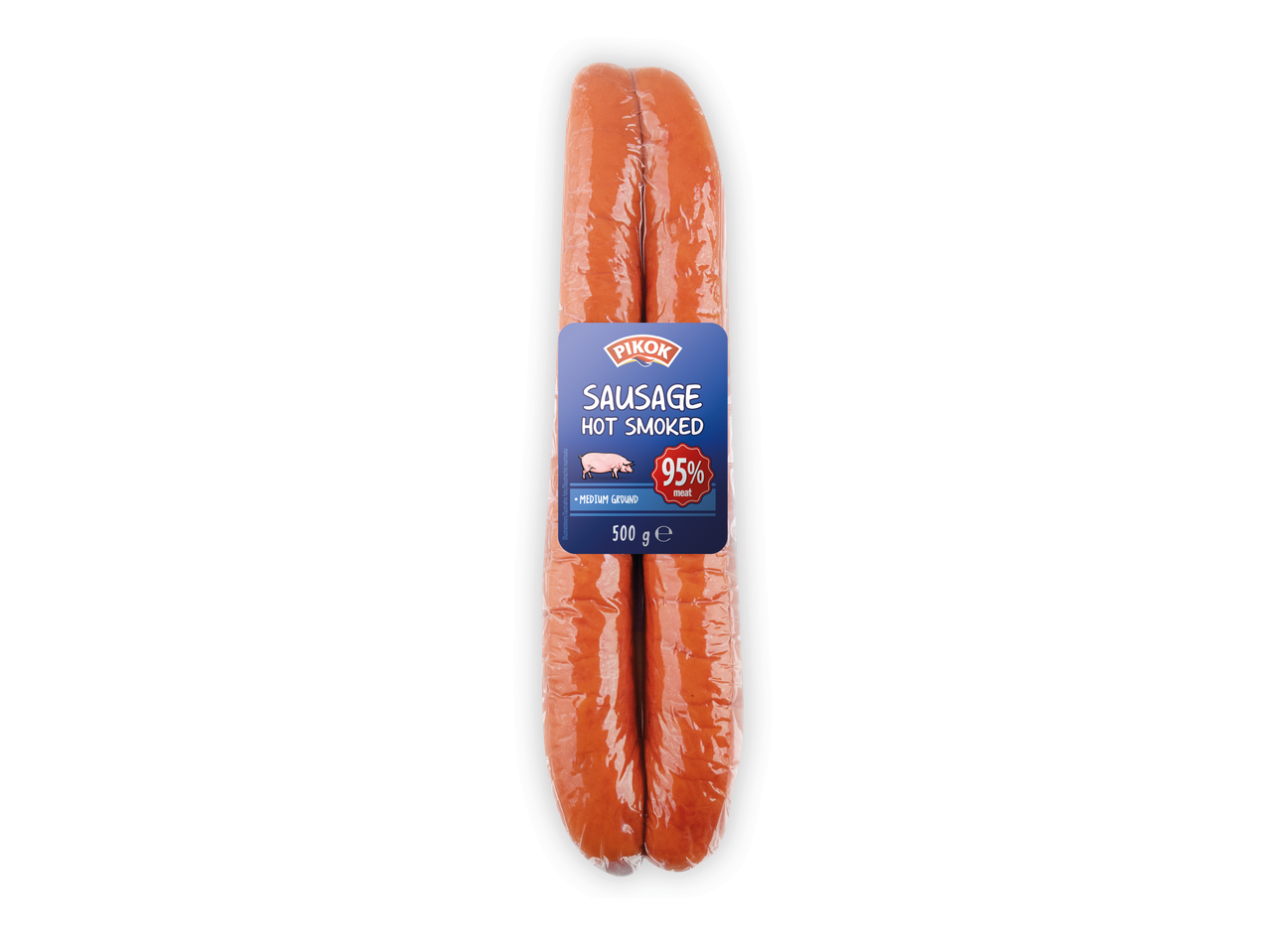 Pikok karštai rūkytos dešrelės, 500 g.