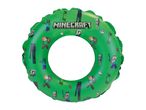 Green inflatable swimming ring with various pixelated characters and the word 'MINECRAFT'.