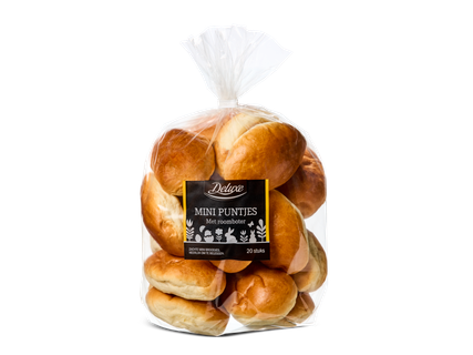 Witte roomboter mini-puntjes