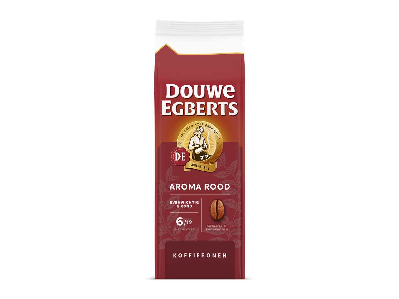 DOUWE EGBERTS Aroma Rood Koffiebonen, 6/12 intensiteit, evenwichtig en rond