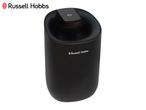 Russell Hobbs black air purifier with a power button on top.