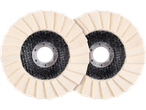 Δύο δίσκοι στίλβωσης Parkside® για γωνιακό τροχό.