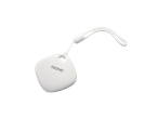 White smart tracker with a lanyard, featuring a circular button and the text 'TRONIC'.