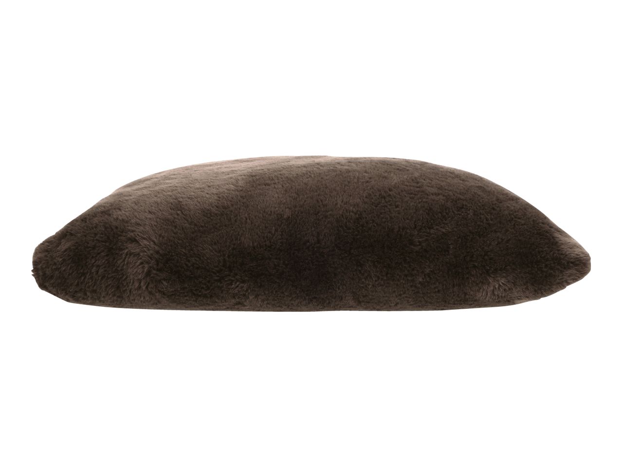 Brown faux fur cushion