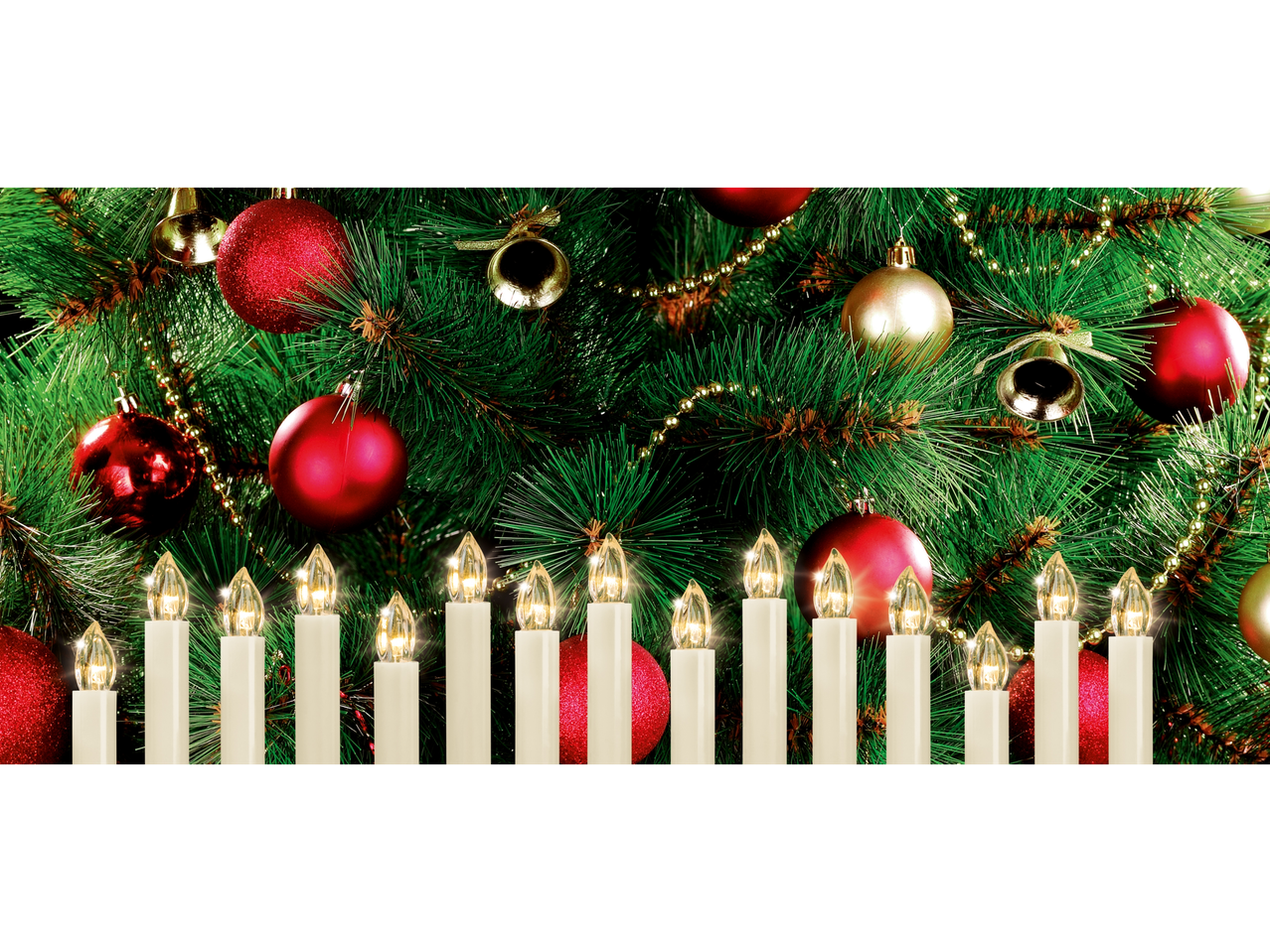 Go to full screen view: Wireless LED Christmas Tree Candles - Image 3