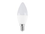White LED candle light bulb with a screw base