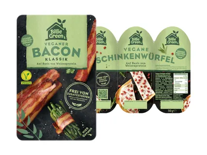 Billie Green Vegane Bacon/Schinkenwürfel Alternative