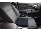 ULTIMATE SPEED® Seat Pad/Cushion in a car seat, black with white stitching