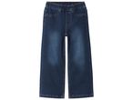 Jean large bleu foncé pour enfant avec taille élastique.