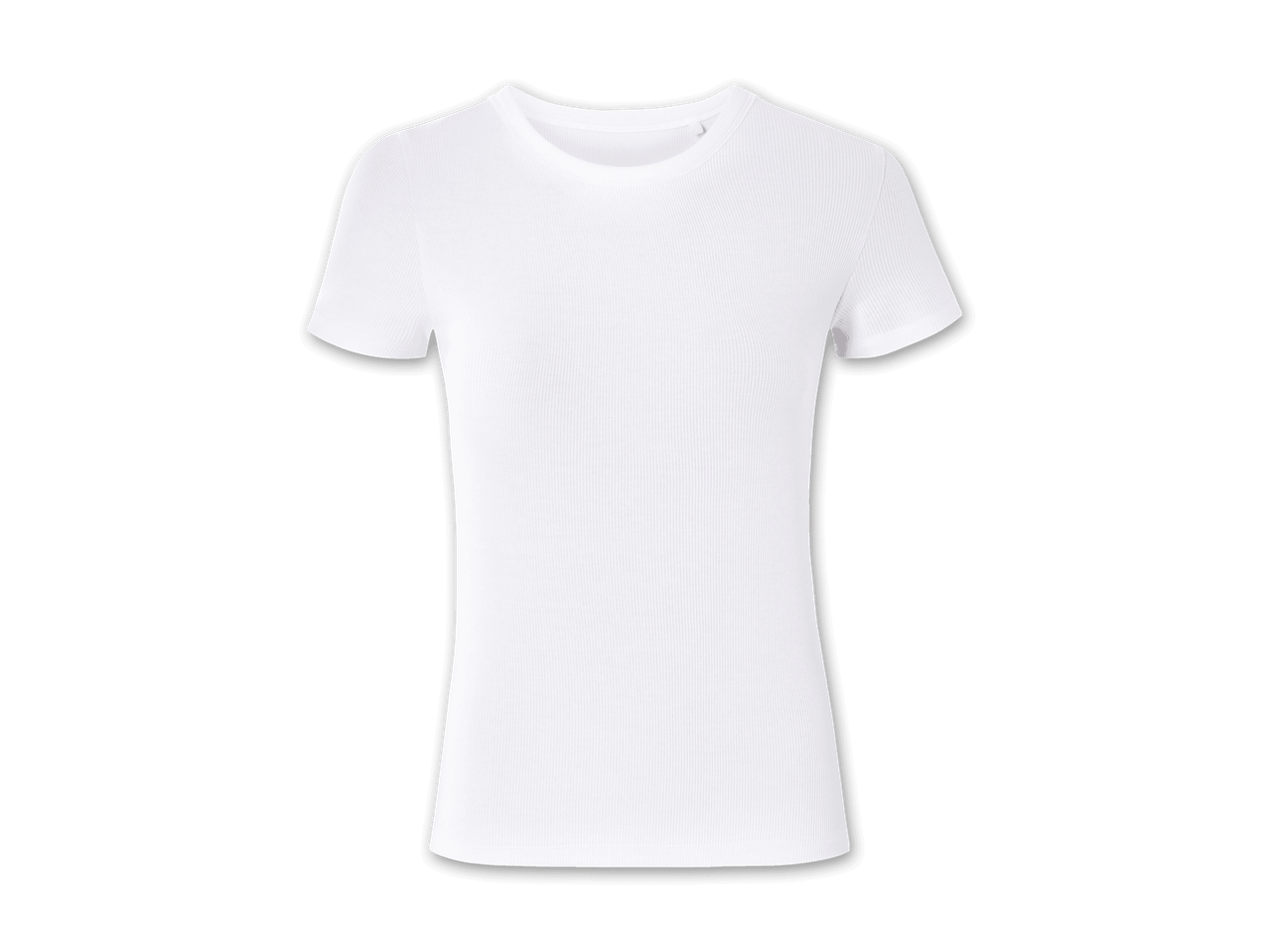 Ein weißes Damen-T-Shirt.