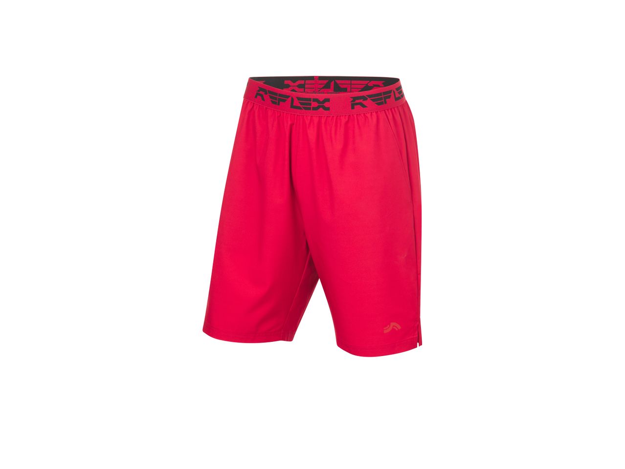 Red Men’s Sport Shorts with a black waistband.