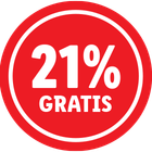 21% gratis