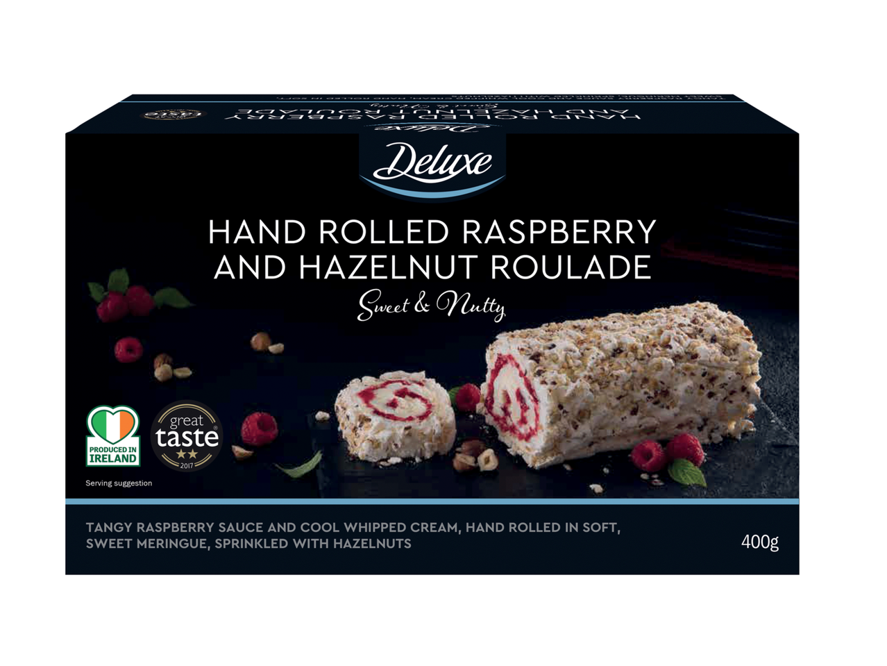 Go to full screen view: DELUXE® Raspberry Hazelnut Roulade - Image 1