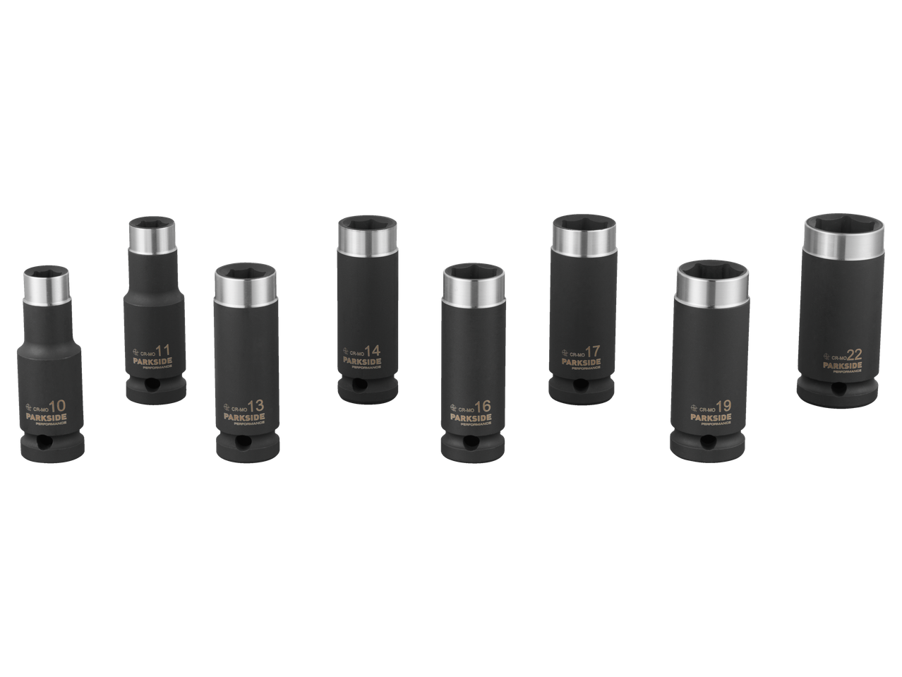 Set de prize de impact Parkside Performance de 10 la 22 mm.