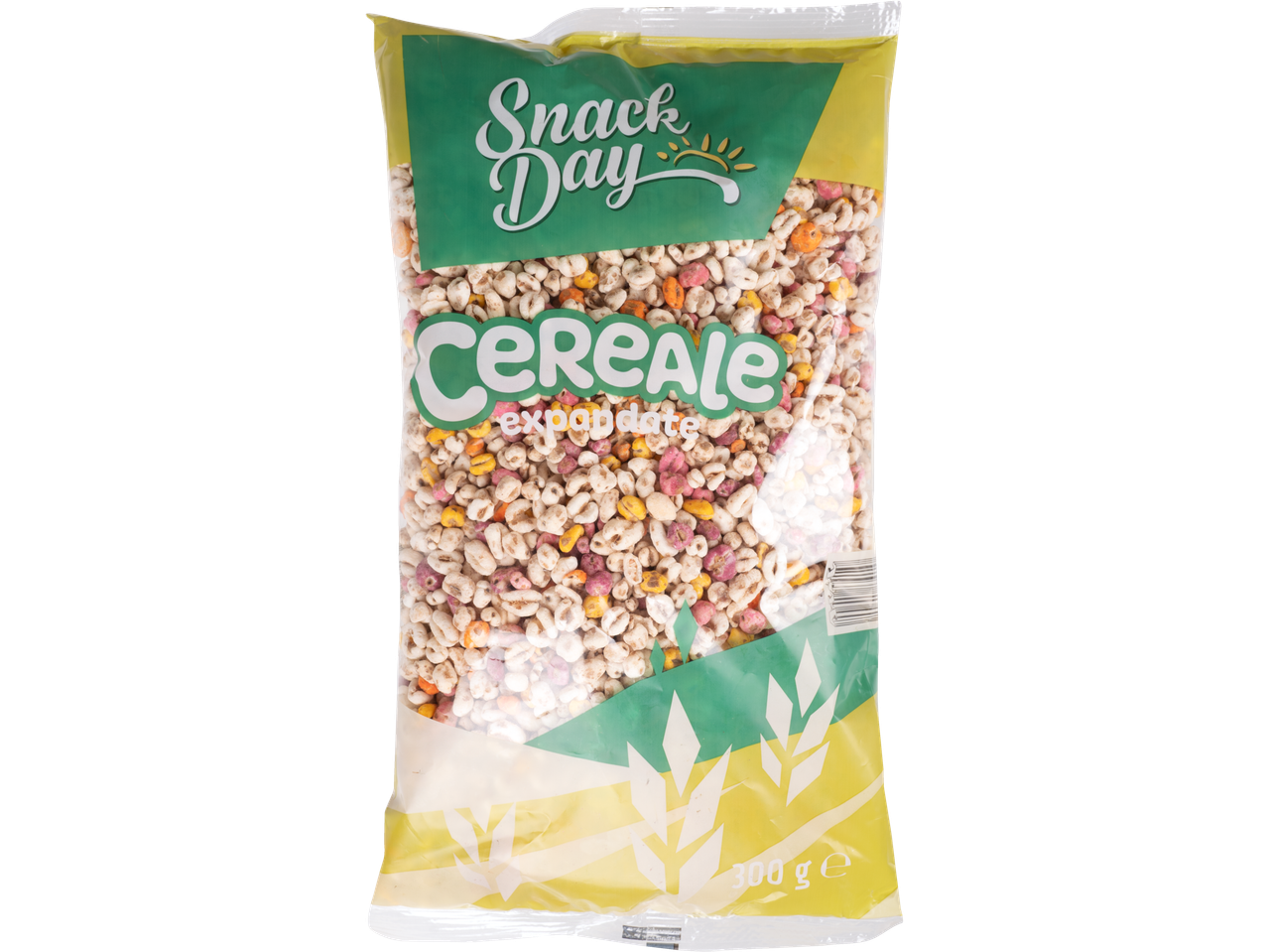 Snack Day Cereale: Cereale expandate în pachet.