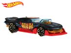 Hot Wheels race car, black, red and gold.