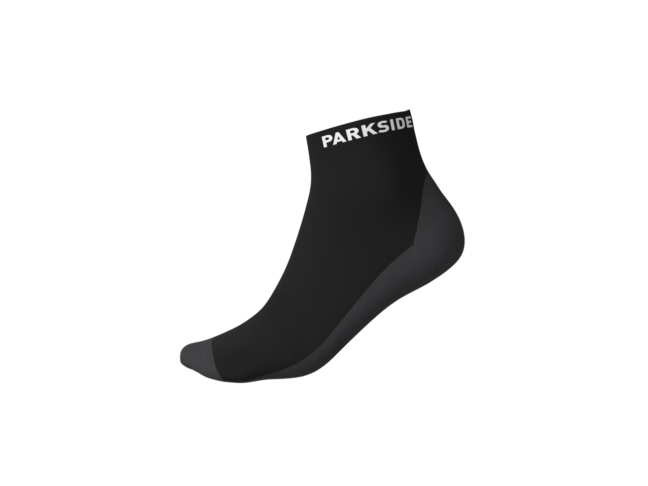 PARKSIDE niske radne čarape, crne, sa sivim detaljima