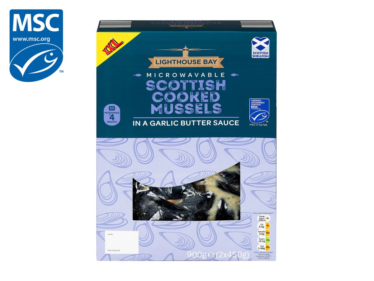 Go to full screen view: Lighthouse Bay Scottish Cooked Mussels Assorted - Image 2