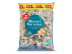 Zak diepvries garnalen, rauw, ontdaan van darmen en gepeld, met Nutri-Score A.