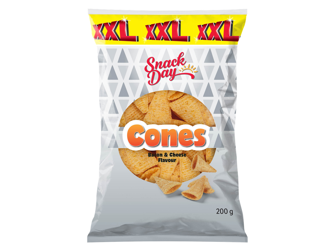A bag of Smoky Dog XL Cones snacks.