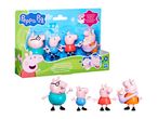 Peppa Pig family toy set with five figures, including Baby Evie, in packaging.
