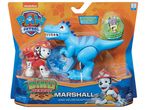 Комплект фигурки за игра  Spinmaster с Маршал от Paw Patrol и син динозавър.