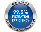 EPA 12 99.5 filtration