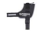 Zooafari Superdog harness in black with reflective strip.