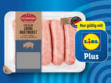 Metzgerfrisch Frische Grobe Bratwurst