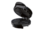 SILVERCREST waffle maker, open, with heart-shaped plates.