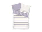 Tom Tailor Bettwäsche-Set mit lila und weißen Streifen
